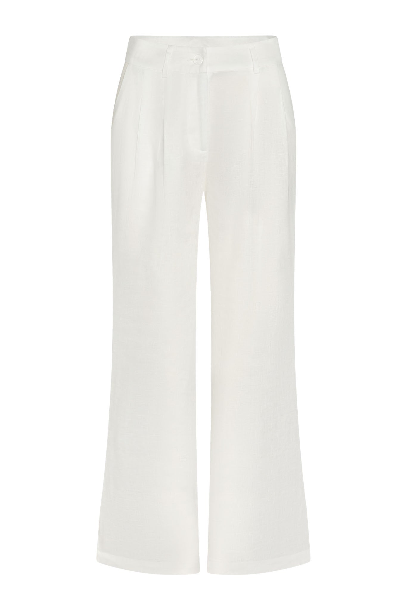 Casablanca Pants - White Linen