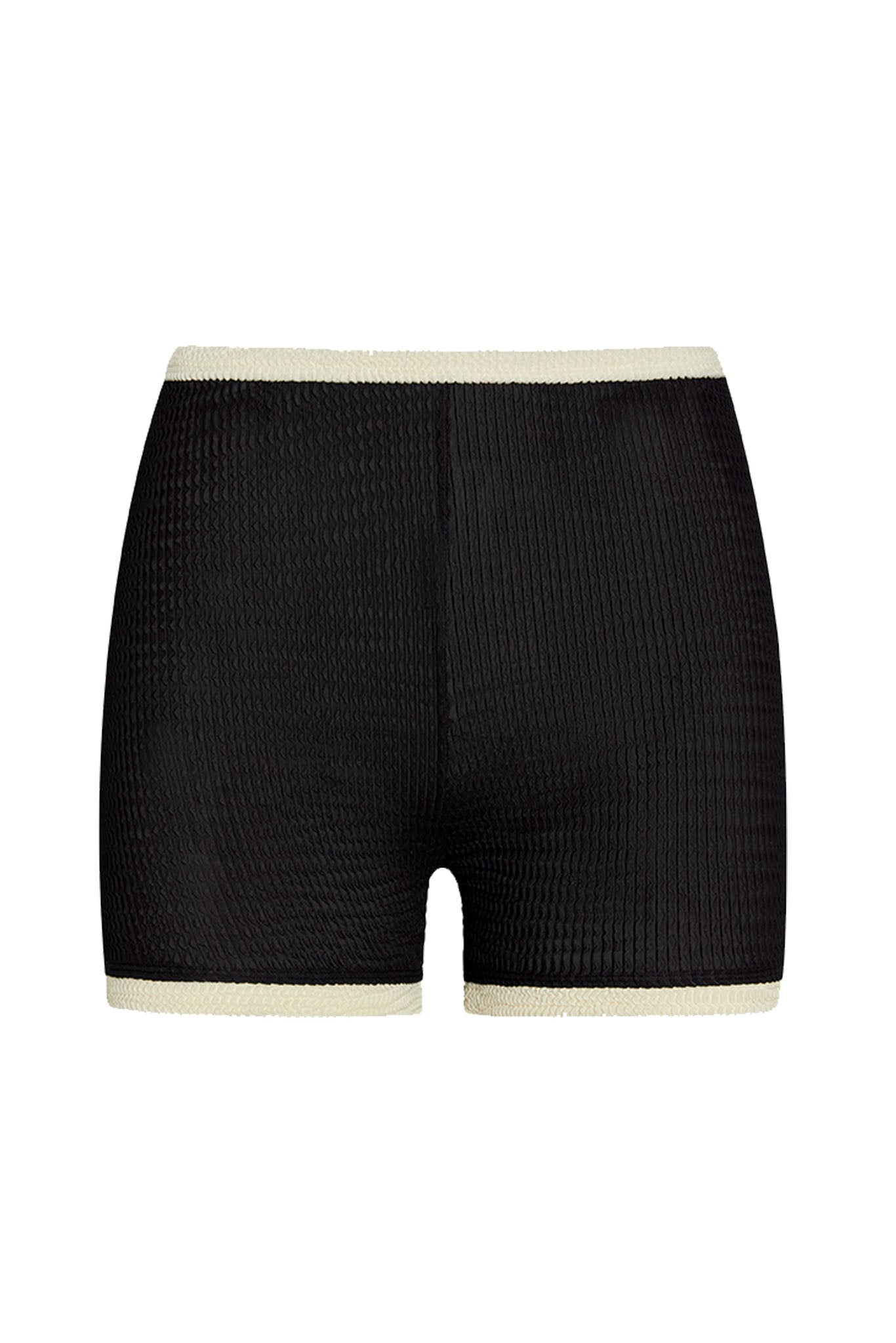 Santa Cruz Short - Black/Ivory Crinkle