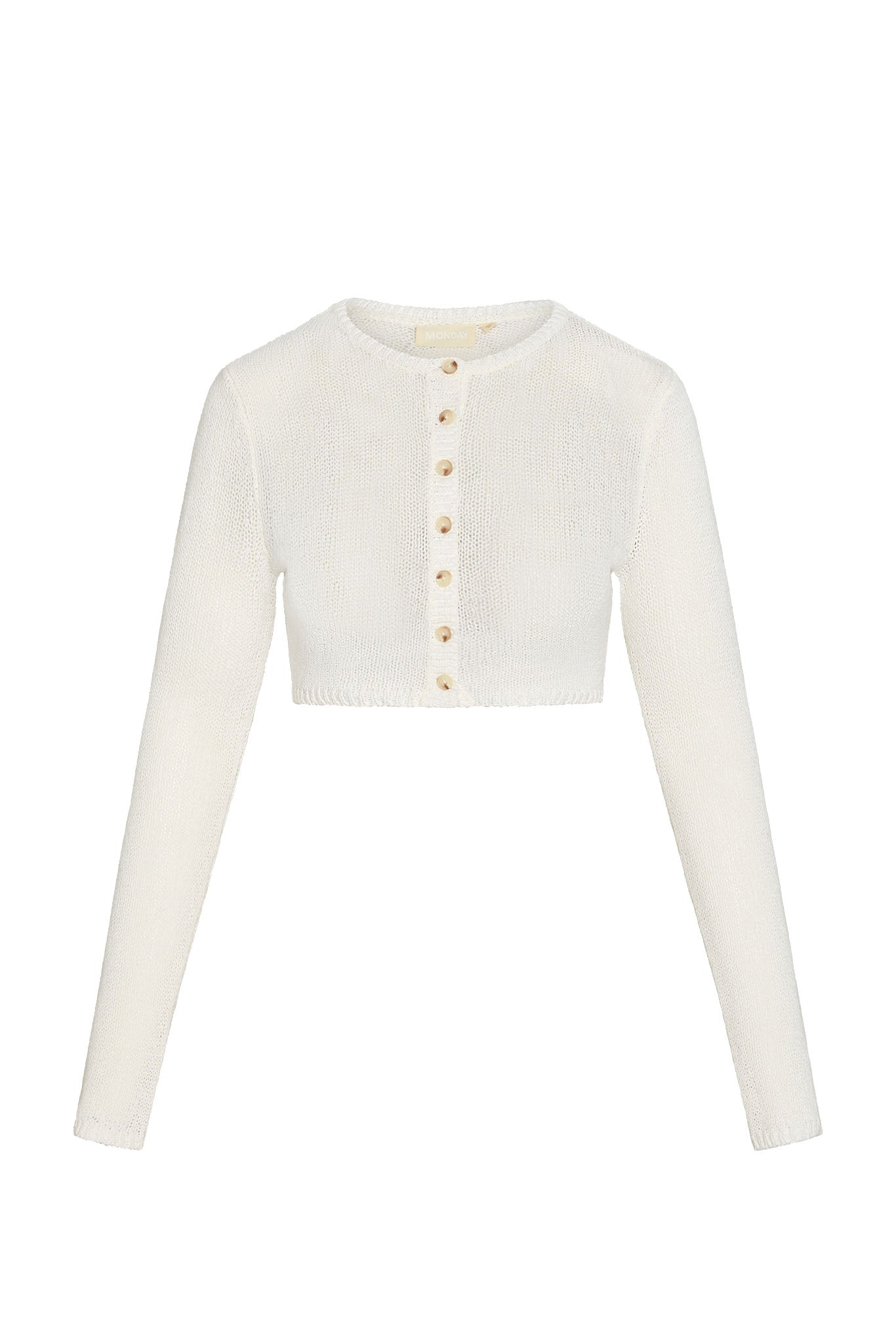 Genoa Cardigan - Ivory Open Jersey