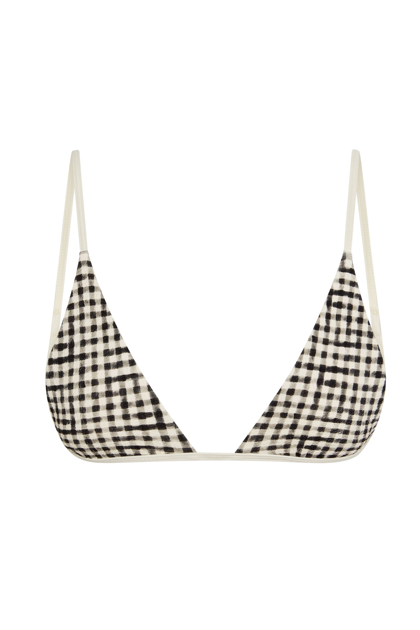 Barbados Top - Black Gingham