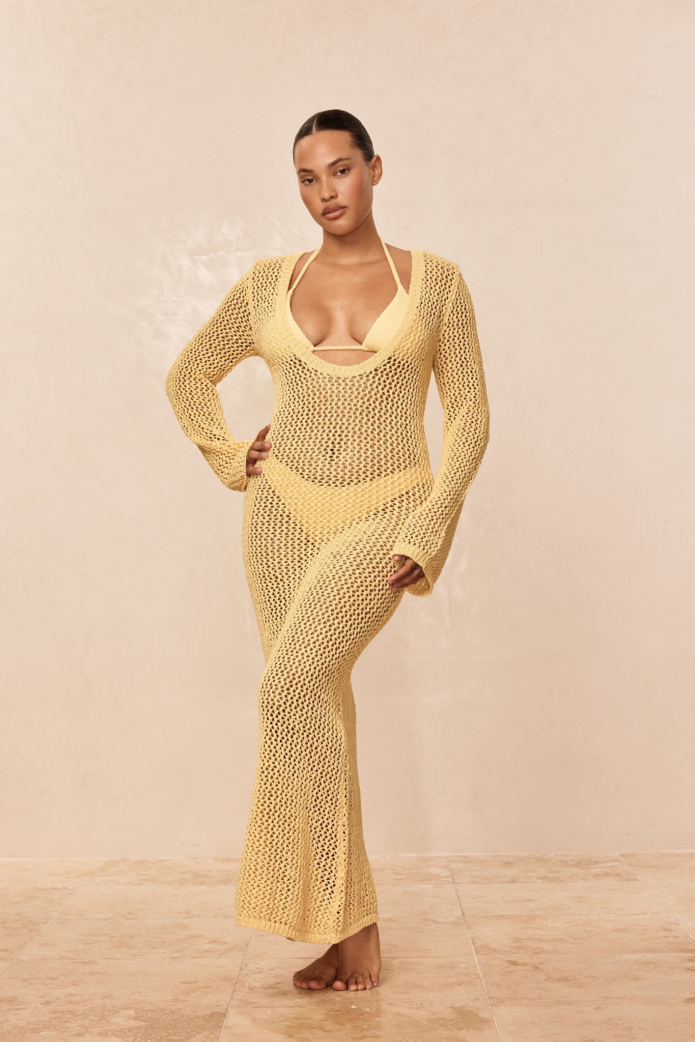 Alternative view of Cozumel Dress - Honey Petit Crochet