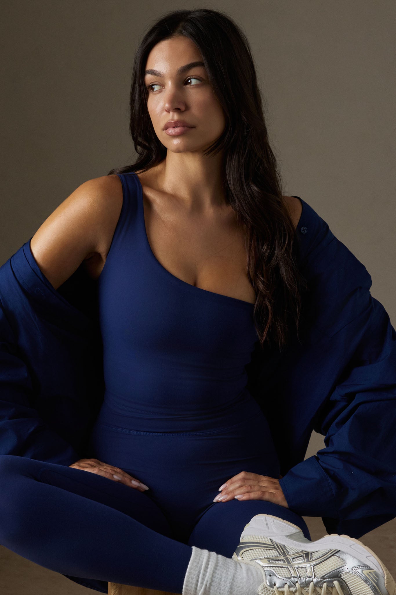 Alternative view of Windsor Tank - Midnight Jersey