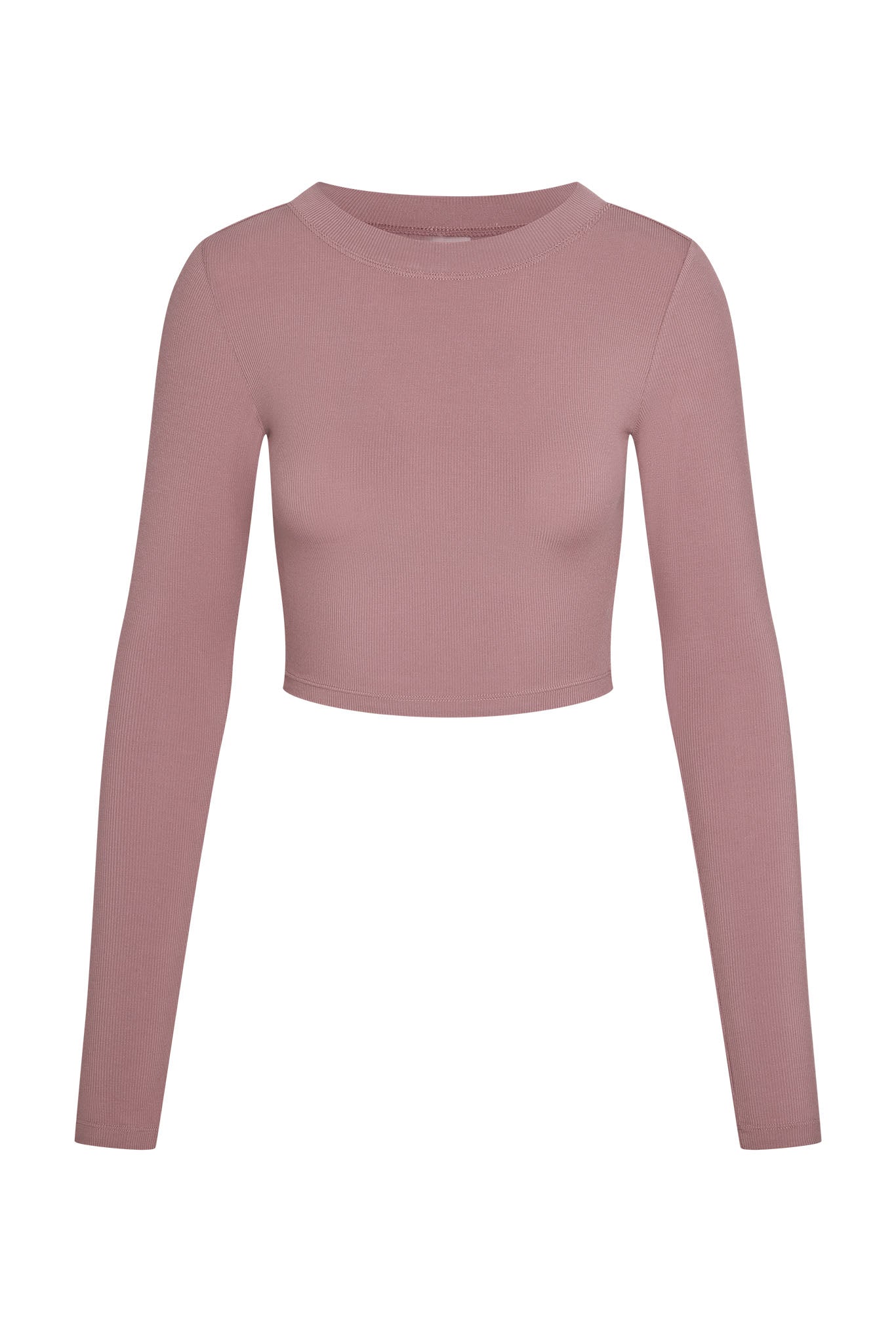 Hayworth Long Sleeve   Mauve Lightweight Rib