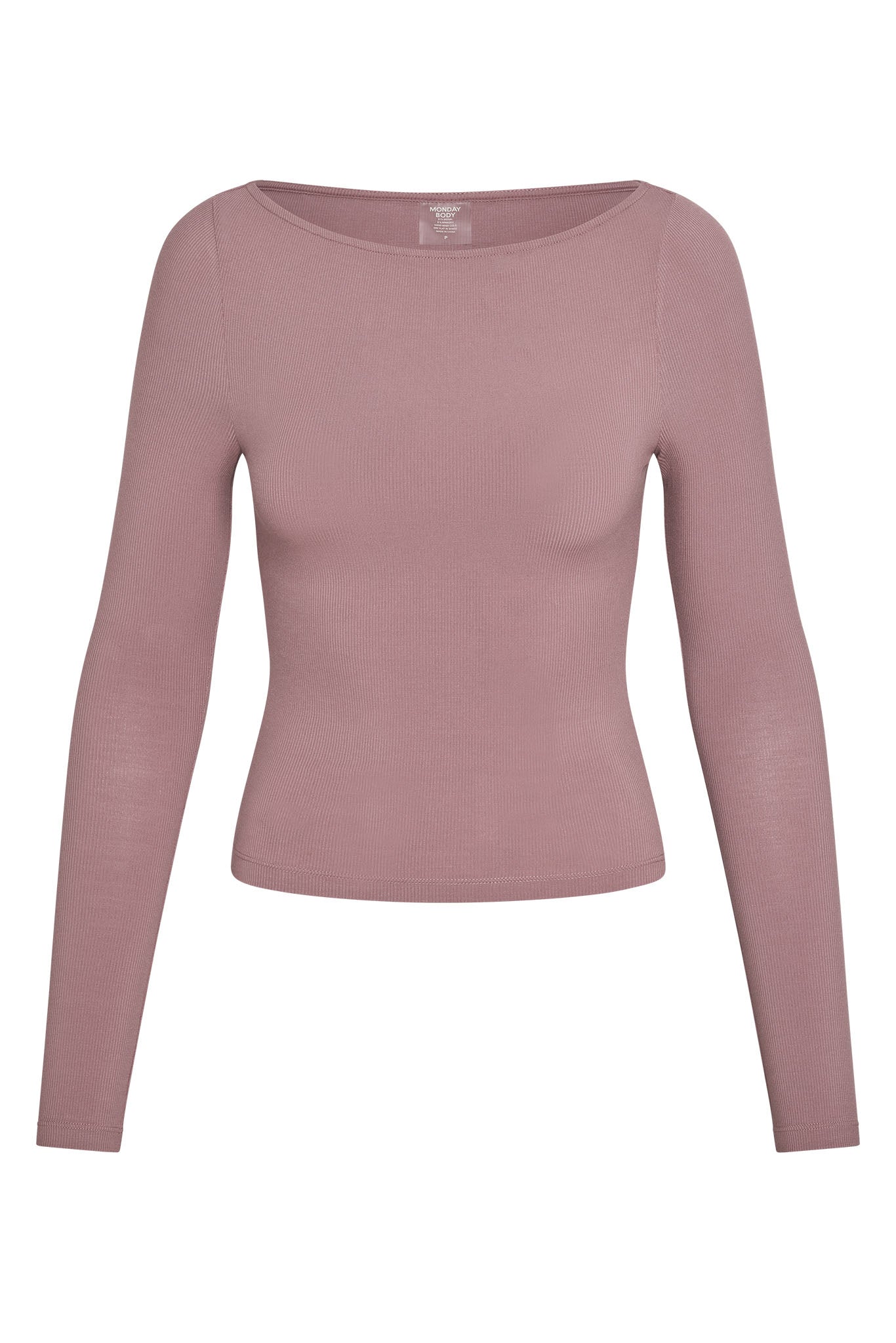 Paddington Long Sleeve   Mauve Lightweight Rib