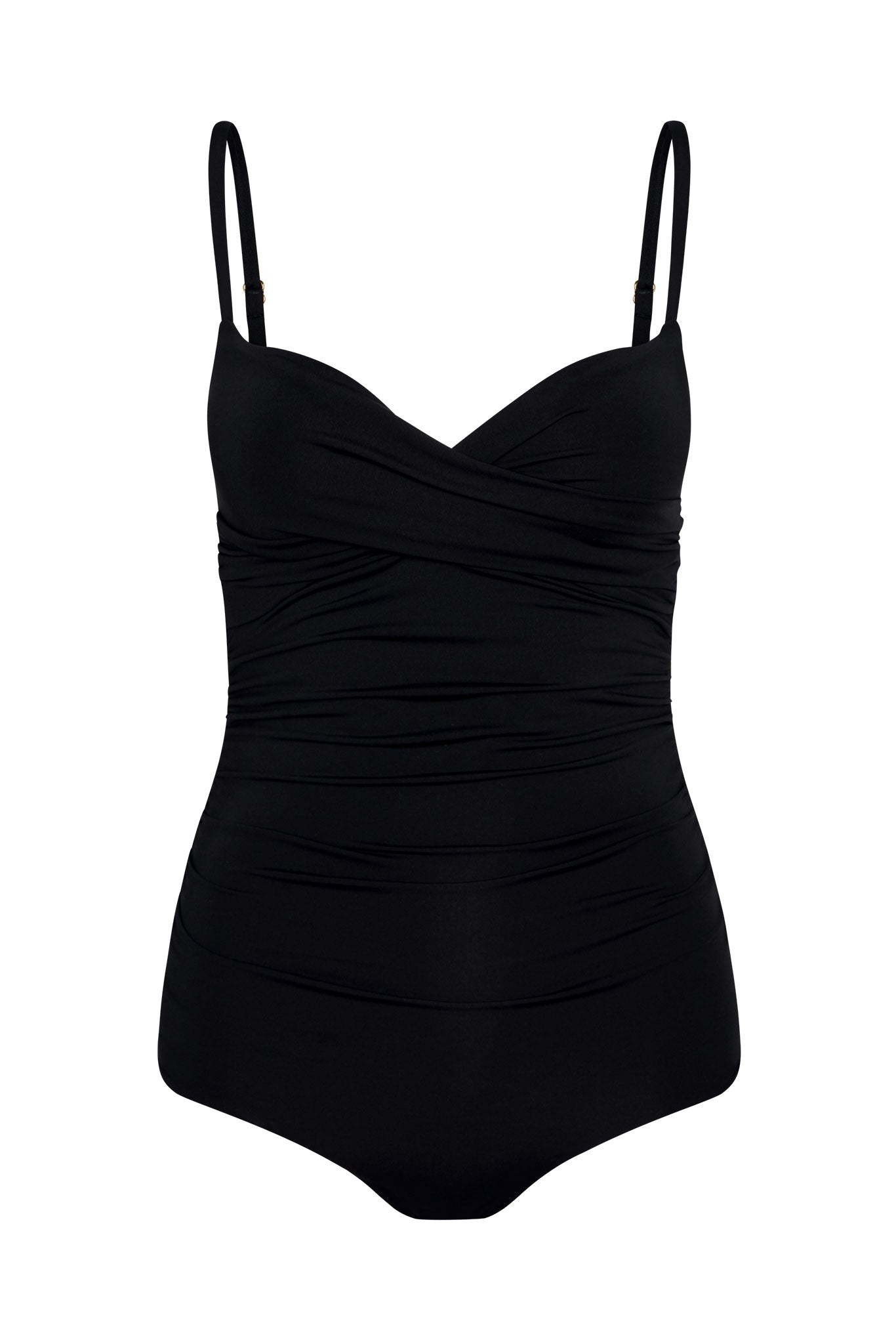 Bordeaux One Piece (Full Coverage) - Black
