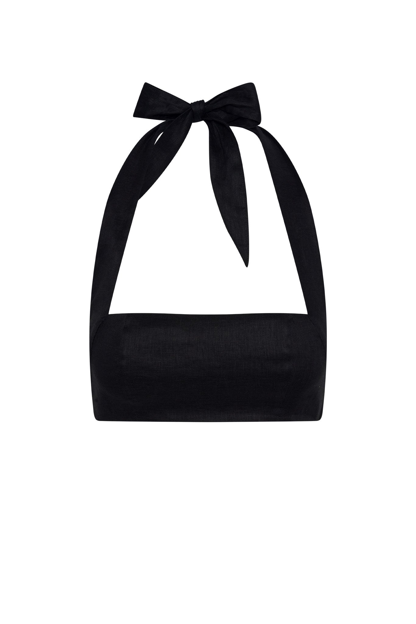 Montserrat Top - Black Linen