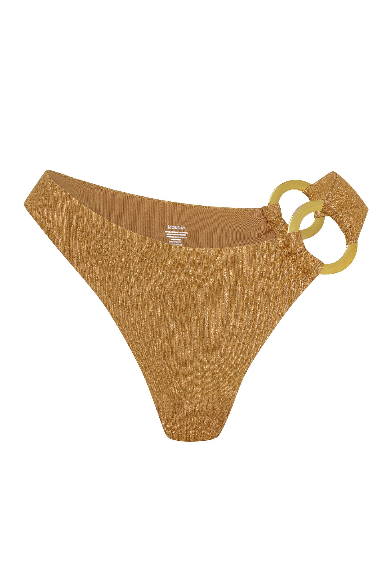Bronte Bottom - Antique Gold Lurex Rib