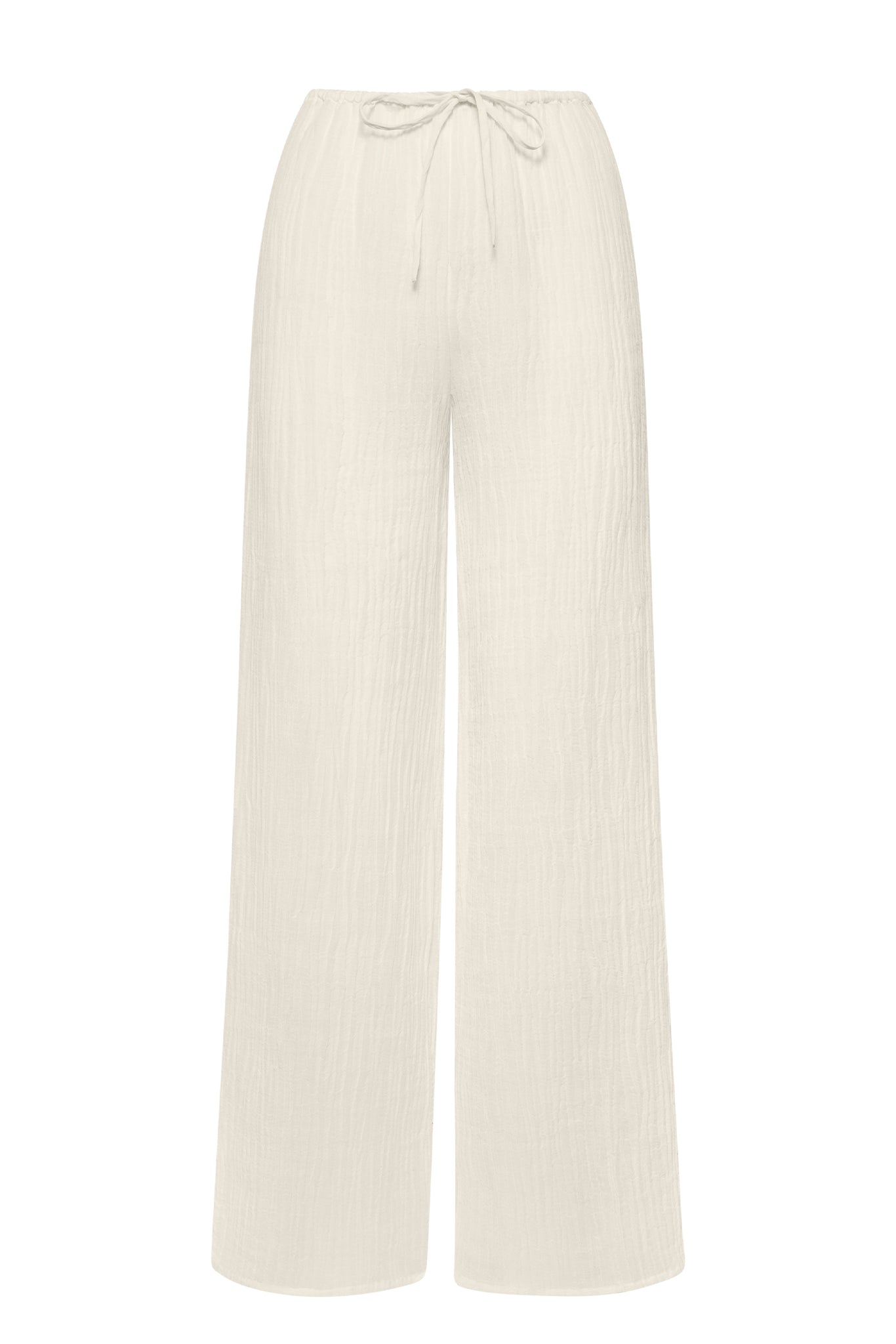 Belize Pant - Ivory Crinkle Linen