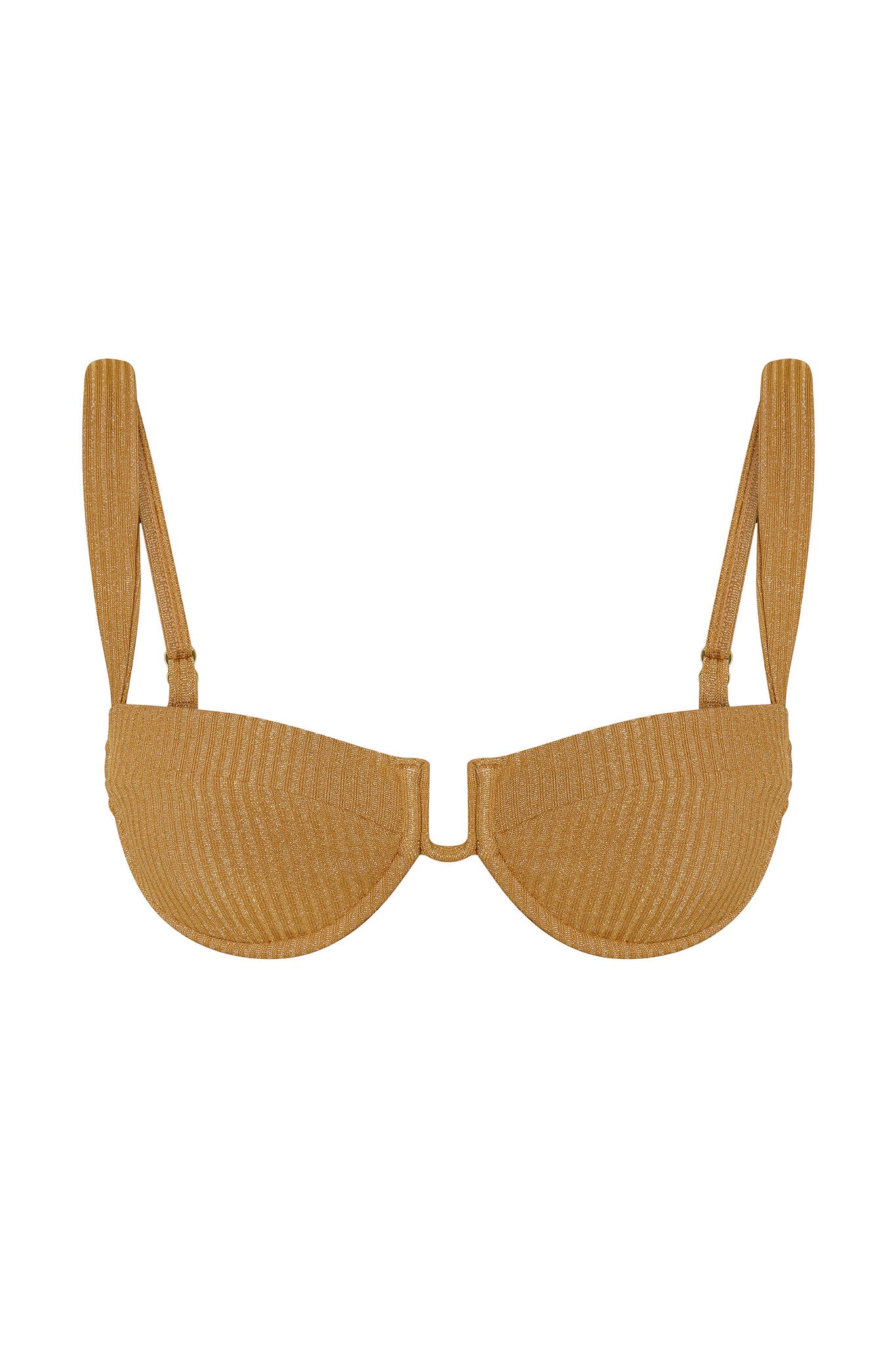 Cala Roja Top - Antique Gold Lurex Rib