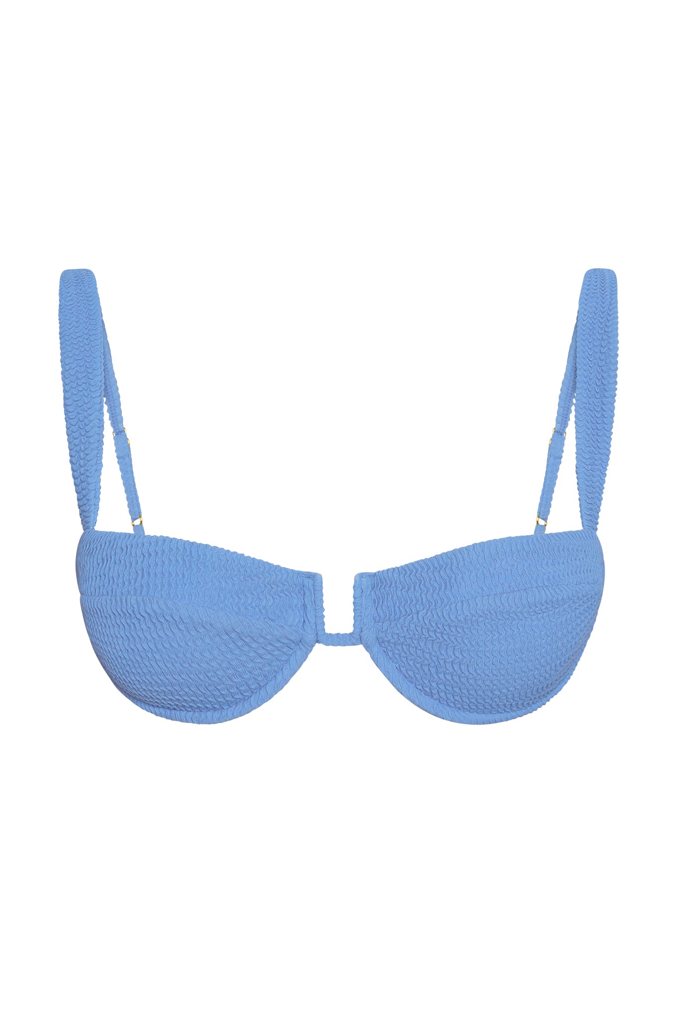 Cala Roja Top - Azure Crinkle