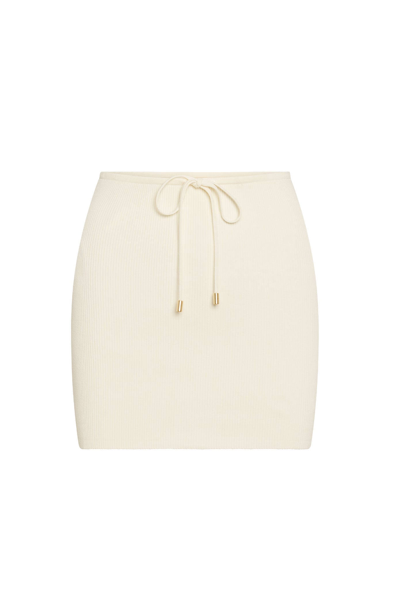 Cartagena Skirt - Ivory Knit Rib