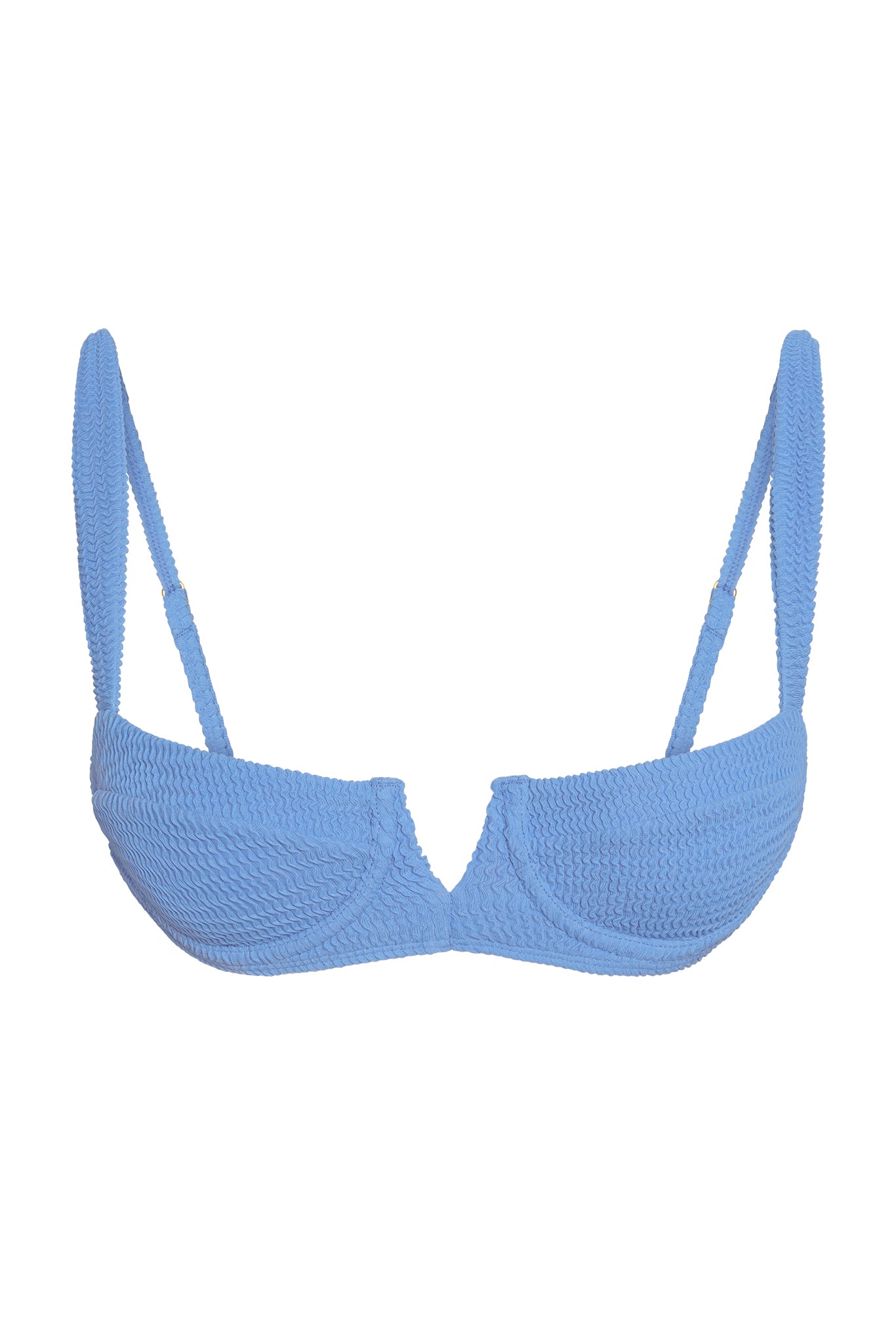 Clovelly Top - Azure Crinkle