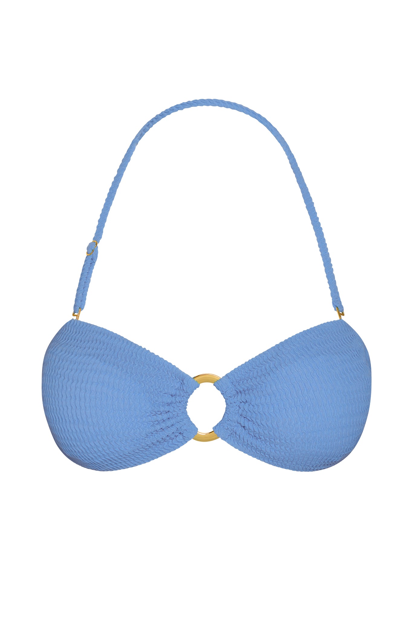 Costa Rica Top - Azure Crinkle