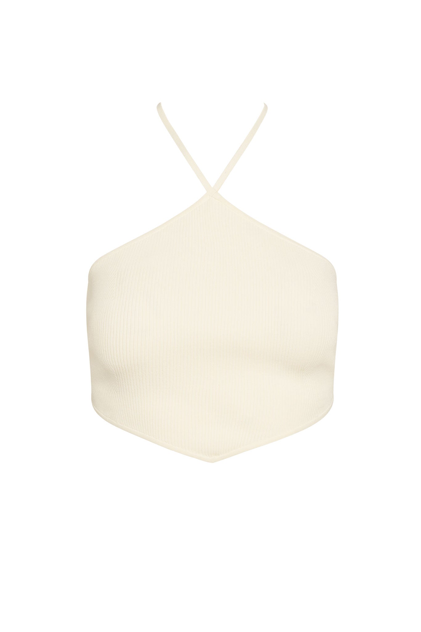 Doheny Top - Ivory Knit Rib