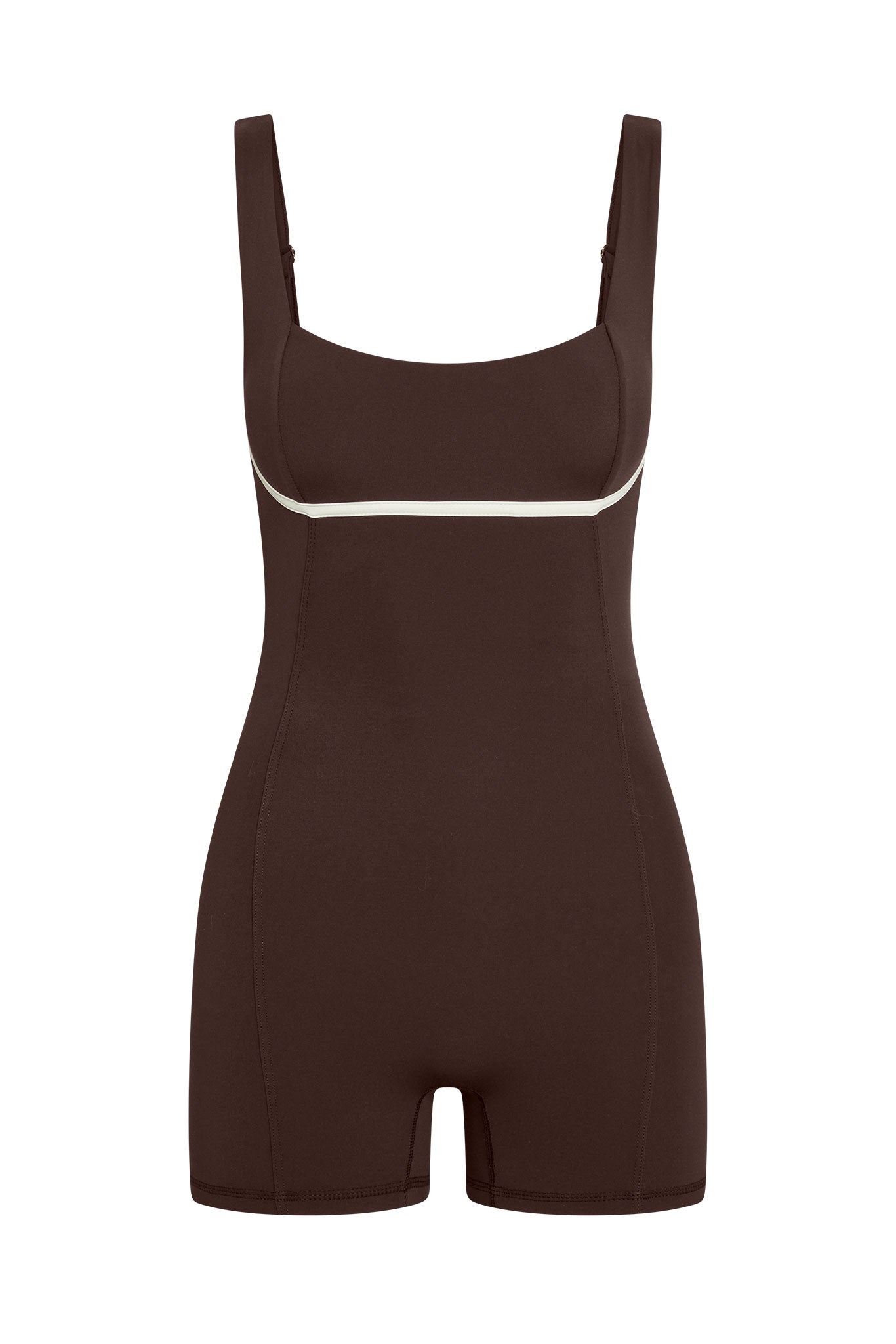 Zion Romper - Espresso/Ivory