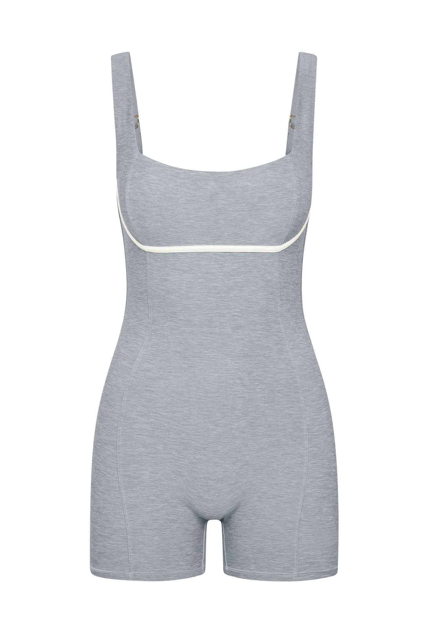 Zion Romper   Heather Grey/Ivory