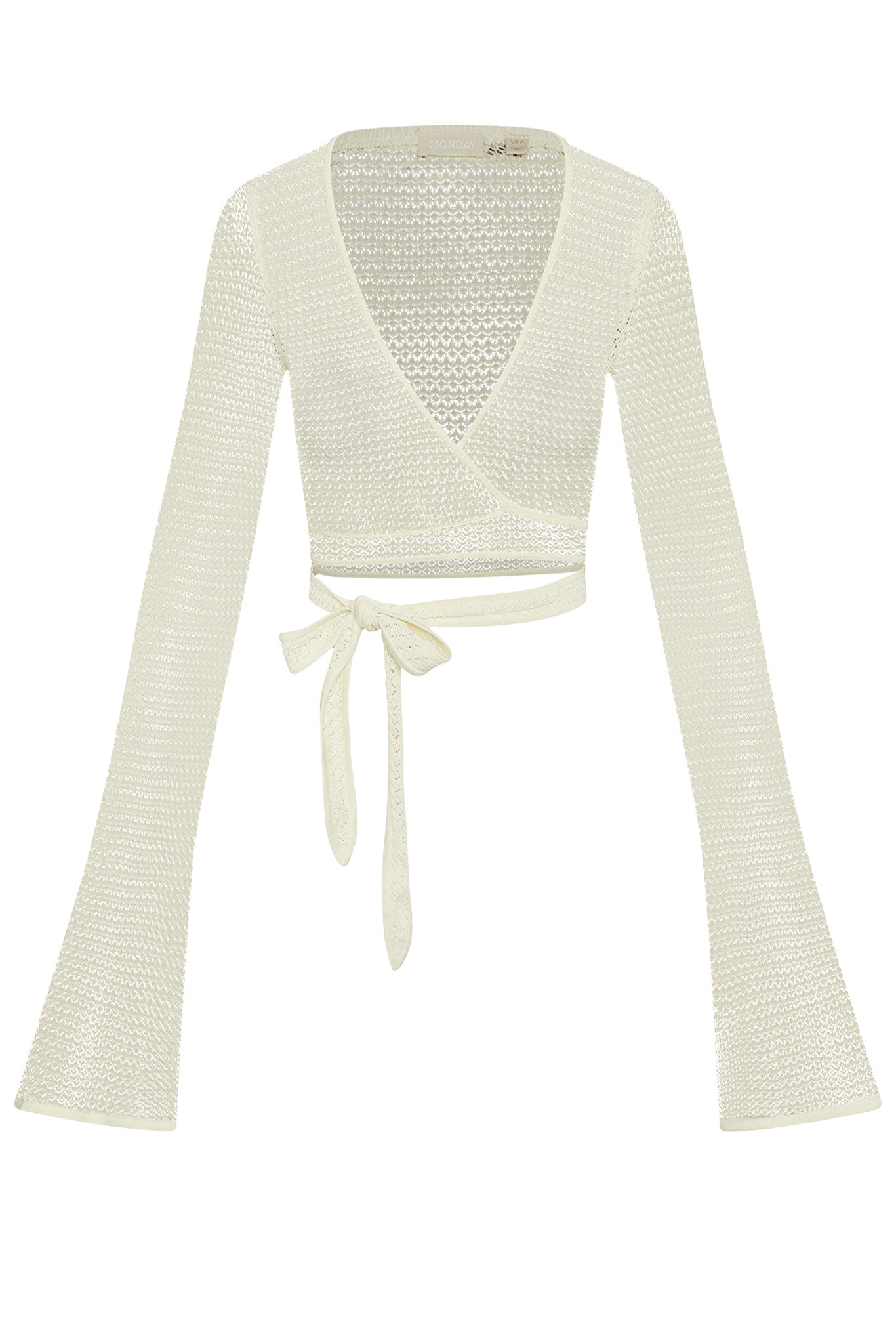 Madrid Wrap Top - Ivory Lace Crochet