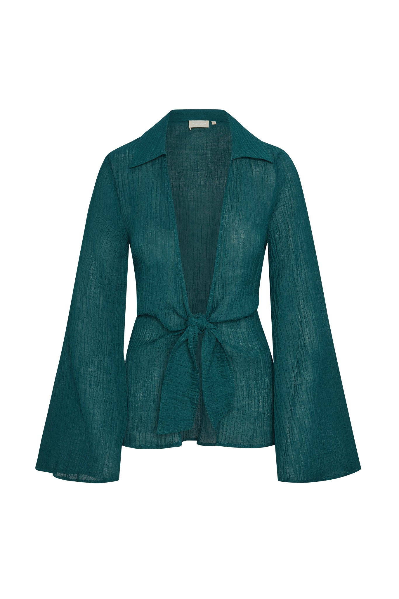 Grenada Tunic - Evergreen Crinkle Linen