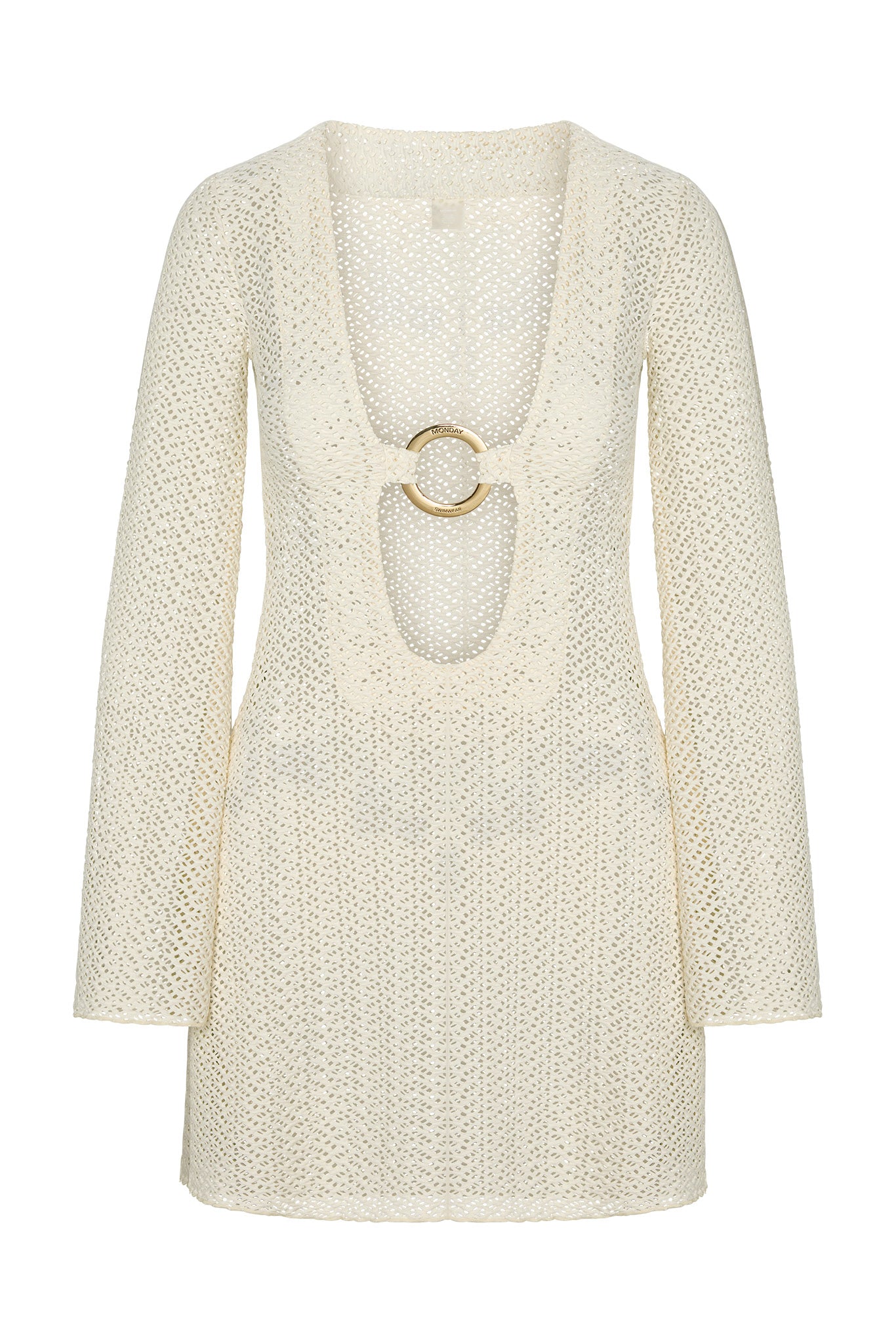 Montego Mini Dress - Ivory Crochet