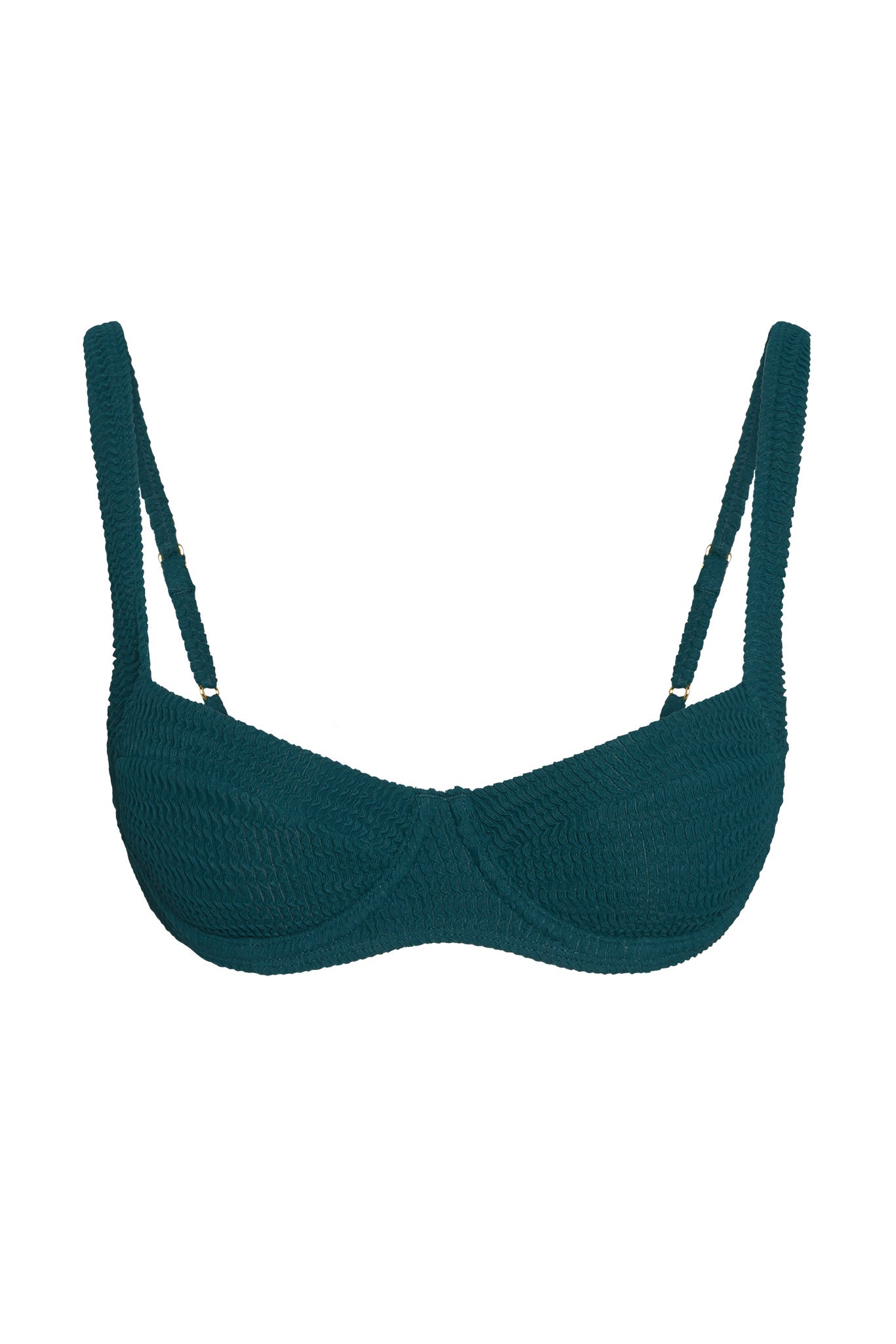 Sorrento Top - Evergreen Crinkle