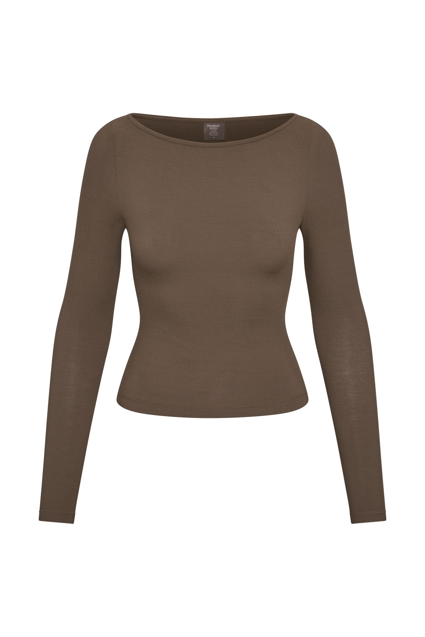 Paddington Long Sleeve   Stone Lightweight Rib