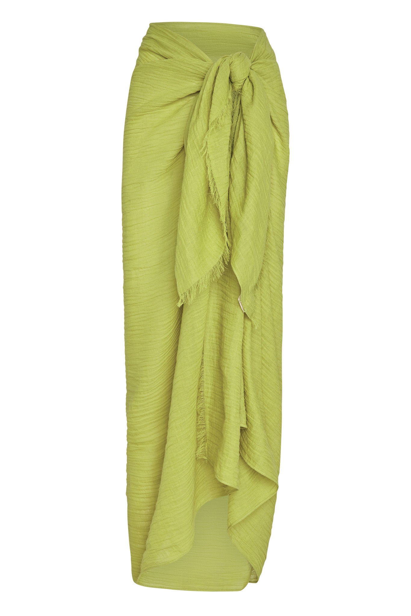 St. Tropez Sarong - Apple Crinkle Linen