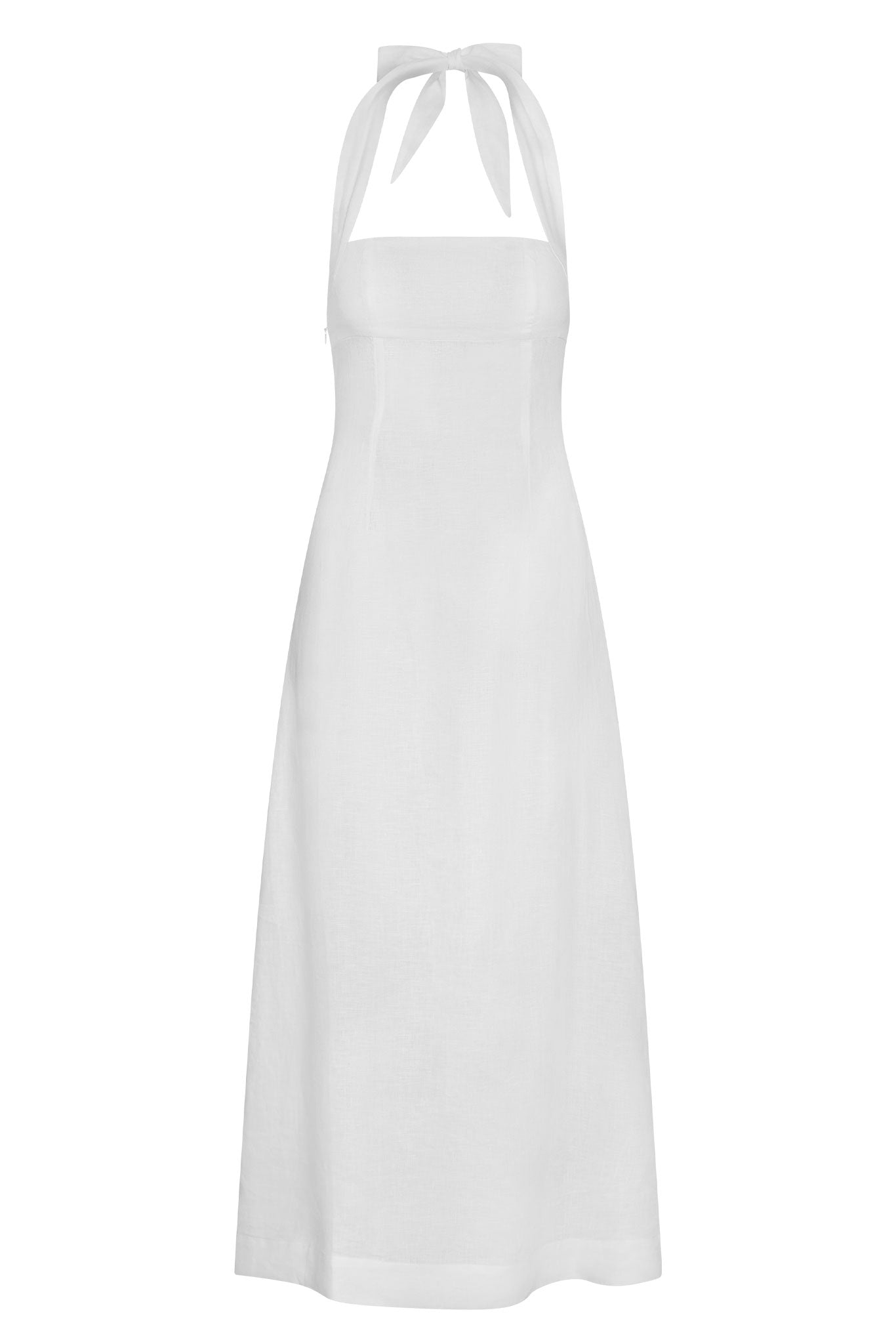Montserrat Dress - White Linen